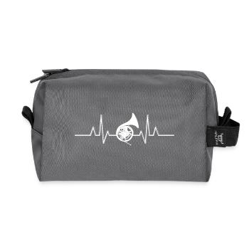 Cor de chœur - Trousse de toilette en tissu recyclé - anthracite - Devant