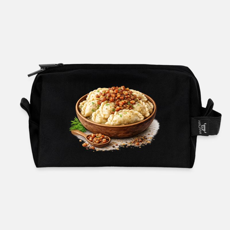 Vareniki - Recycled Toiletry Zip Bag - black