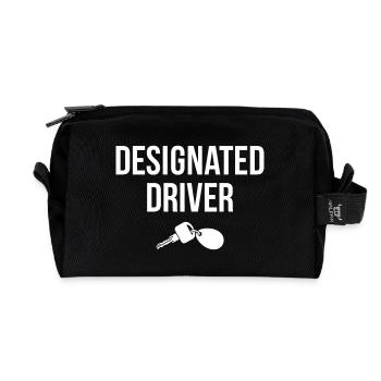 Conducteur désigné - Trousse de toilette en tissu recyclé - noir - Devant