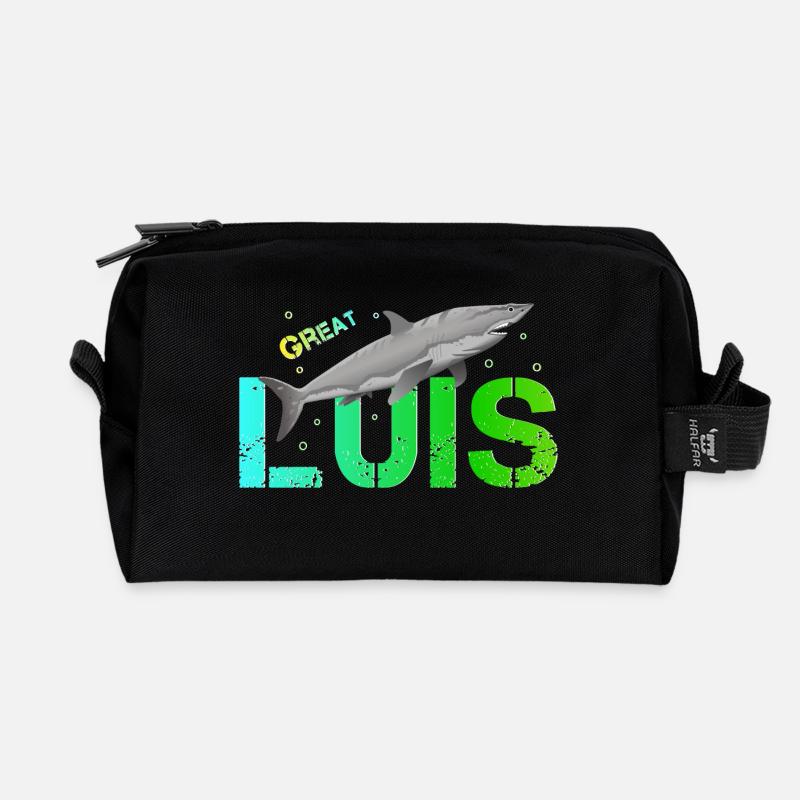 Luis - Trousse de toilette en tissu recyclé - noir