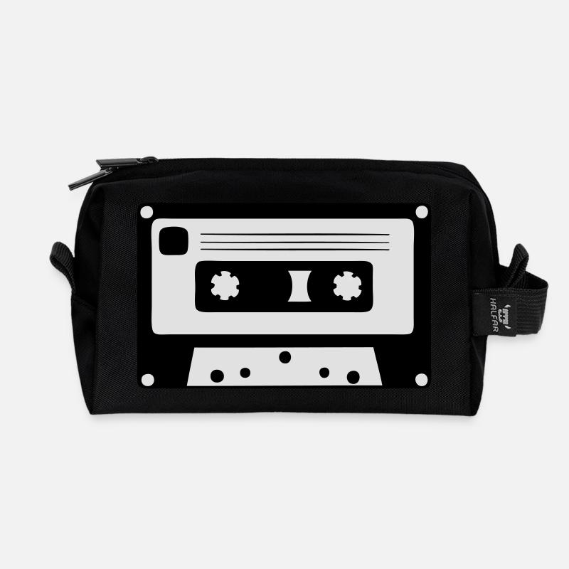 Kassette - Recycelte Kulturtasche - Schwarz