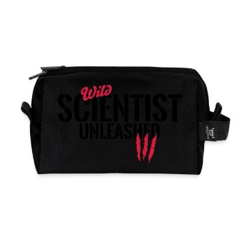 Wild scientists unleashed - Recycled Toiletry Zip Bag - black - Front