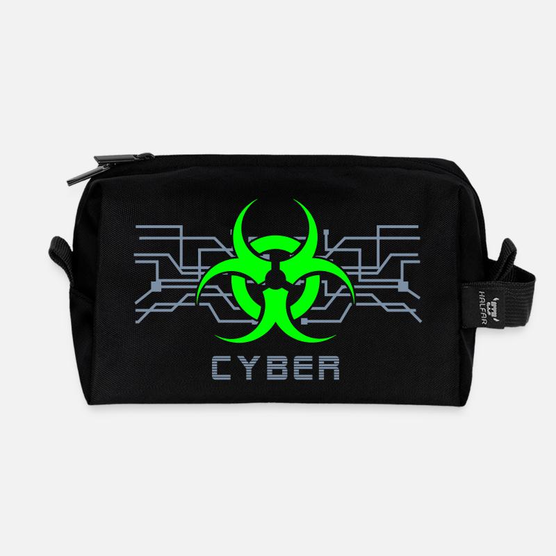 Cyber Punk - Cyber Goth Design (vektor) - Recycelte Kulturtasche - Schwarz