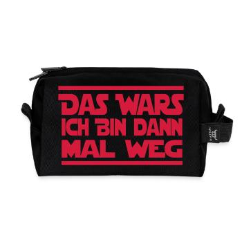 Junggesellenabschied - Recycelte Kulturtasche - Schwarz - Vorne