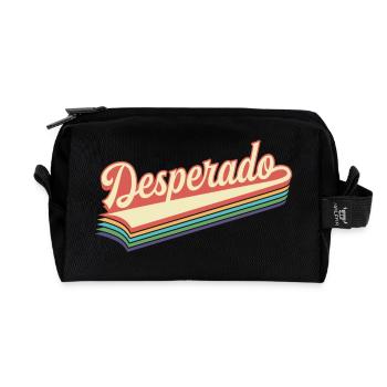 Texte rétro de Desperado - Trousse de toilette en tissu recyclé - noir - Devant
