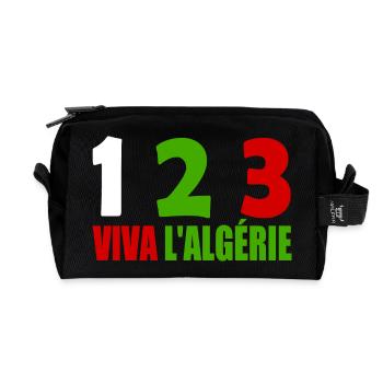 Algerien - Recycelte Kulturtasche - Schwarz - Vorne