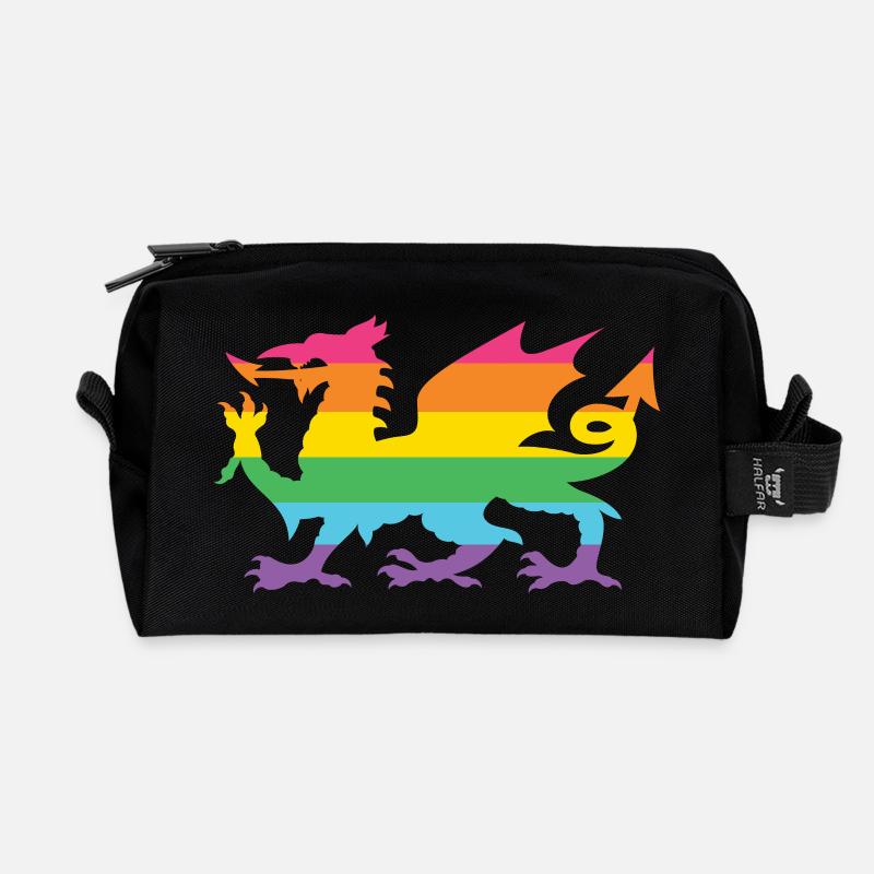 Pride Month LGBTQ - LGBTQ Walisischer Drache - Recycelte Kulturtasche - Schwarz