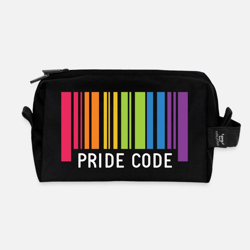 LGBT Pride Monat - Pride Code - Recycelte Kulturtasche - Schwarz