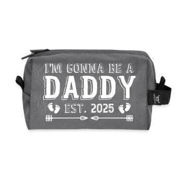 Im Gonna Be A Daddy 2025 | Funny Soon To Be Daddy - Trousse de toilette en tissu recyclé - anthracite - Devant