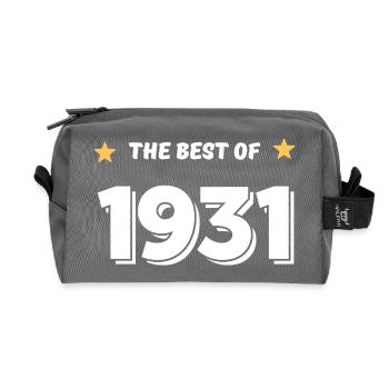 Best of 1931 - Recycled Toiletry Zip Bag - anthracite - Front