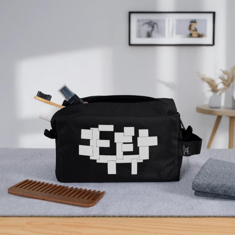 rectangles simplement des carrés en composition Trousse de toilette en tissu recyclé