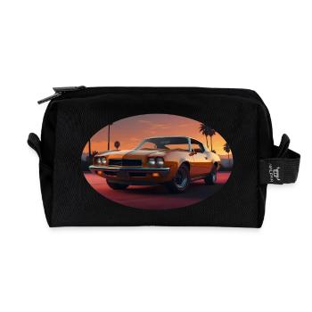 Muscle Car - Trousse de toilette en tissu recyclé - noir - Devant