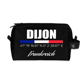 Dijon - Recycelte Kulturtasche - Schwarz - Vorne