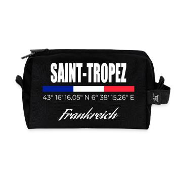 Saint-Tropez - Recycelte Kulturtasche - Schwarz - Vorne