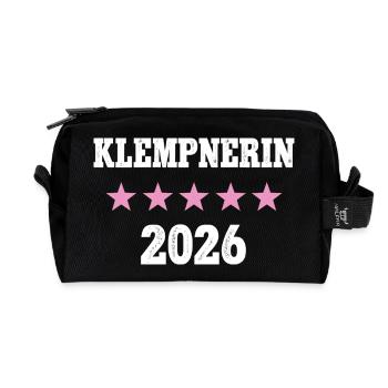 Klempnerin 2026 Beruf Job Arbeit Ausbildung Lehre - Recycelte Kulturtasche - Schwarz - Vorne