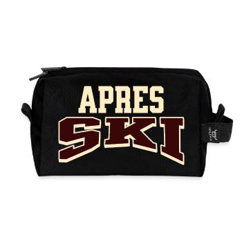 Après-ski - Recycled Toiletry Zip Bag - black - Front