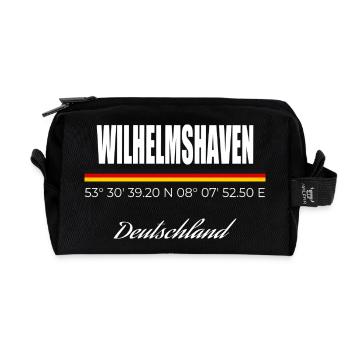 Wilhelmshaven - Recycelte Kulturtasche - Schwarz - Vorne