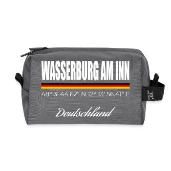 Wasserburg am Inn - Recycelte Kulturtasche - Anthrazit - Vorne