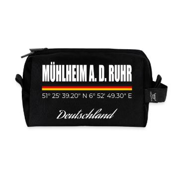 Mühlheim an der Ruhr - Recycelte Kulturtasche - Schwarz - Vorne