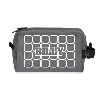 Billy comme prénom - Trousse de toilette en tissu recyclé - anthracite - Devant