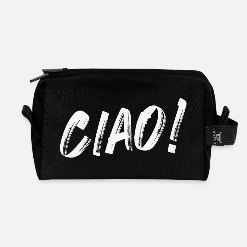ciao - Recycelte Kulturtasche - Schwarz