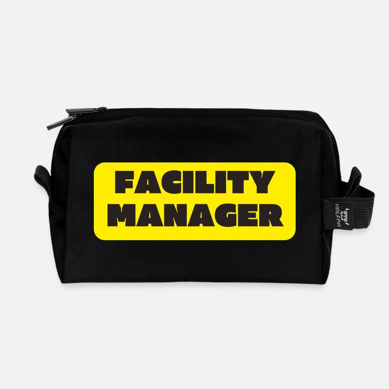 Facility Manager Haustechniker Hausmeister - Recycelte Kulturtasche - Schwarz