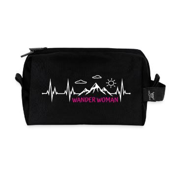 Wander Woman Wanderwoman - Recycelte Kulturtasche - Schwarz - Vorne