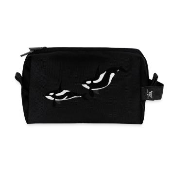 Orcas - Recycled Toiletry Zip Bag - black - Front