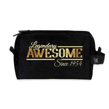 Birthday - Legendarily great since 1954 - - Recycled Toiletry Zip Bag - black - Front