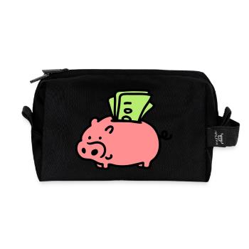 Sparschwein - Scheine 3 - Recycelte Kulturtasche - Schwarz - Vorne
