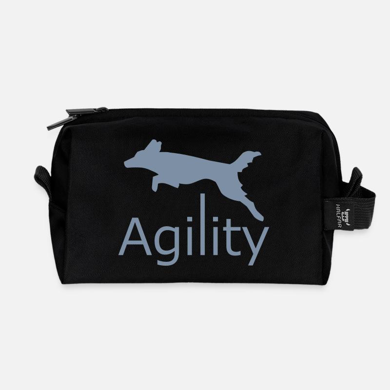 Agility - Recycled Toiletry Zip Bag - black