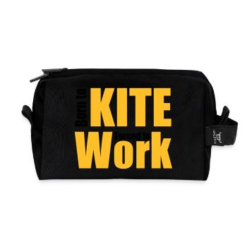 Hang-gliding - Recycled Toiletry Zip Bag - black - Front
