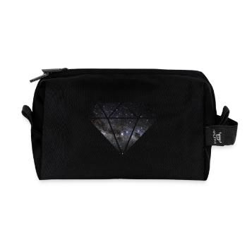 Diamant in Space - Recycelte Kulturtasche - Schwarz - Vorne