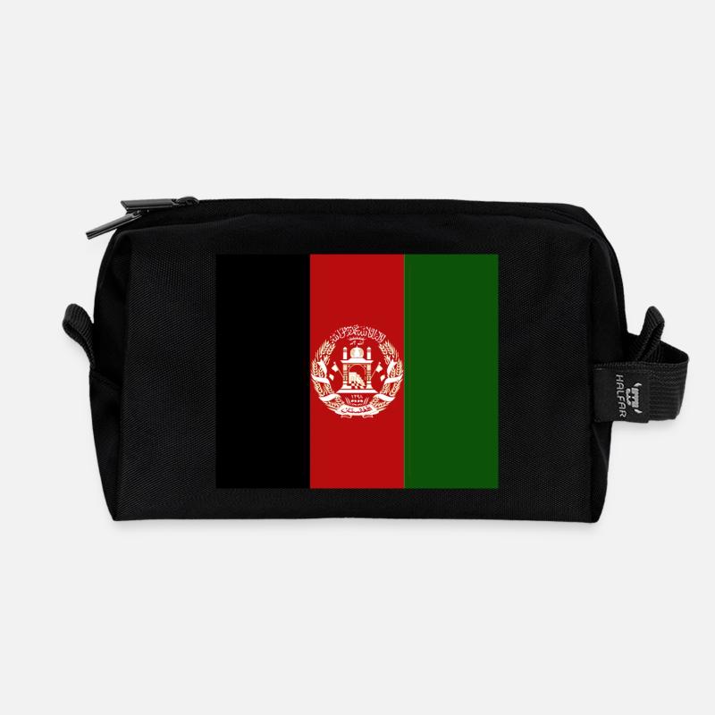 Afghanistan - Recycelte Kulturtasche - Schwarz