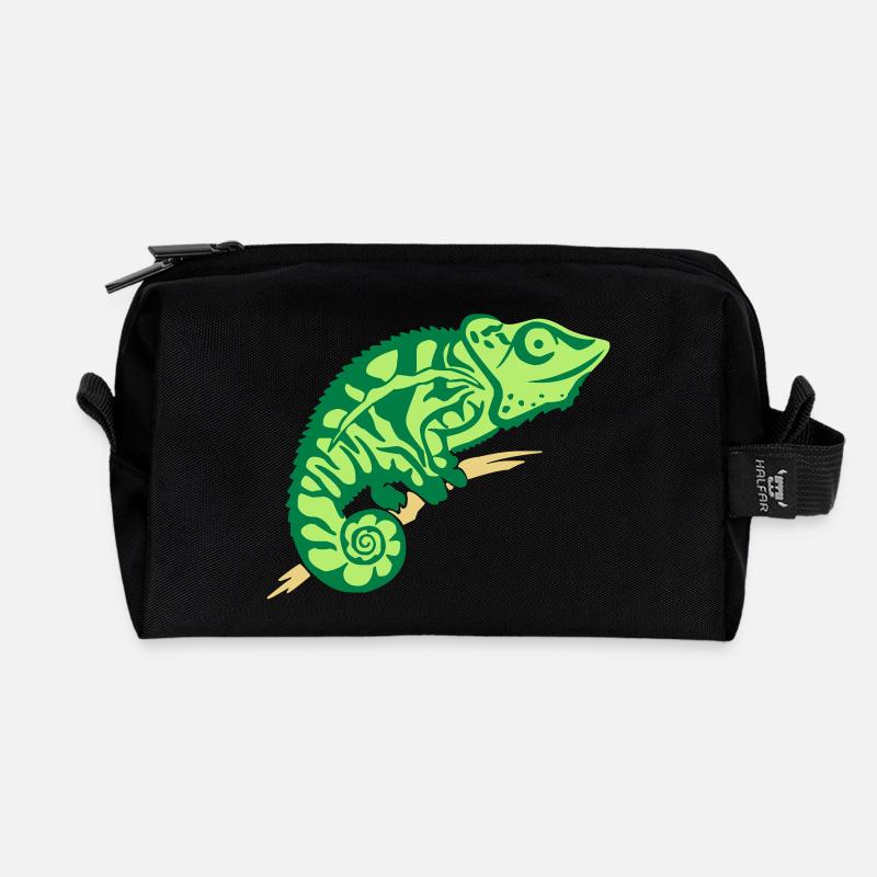 Chameleon - Recycled Toiletry Zip Bag - black