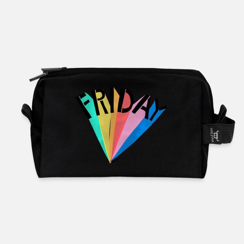 BuJa Friday - Recycelte Kulturtasche - Schwarz
