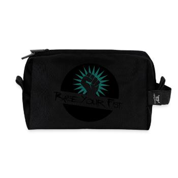 Raise Your Fist For Angerfist - Recycled Toiletry Zip Bag - black - Front