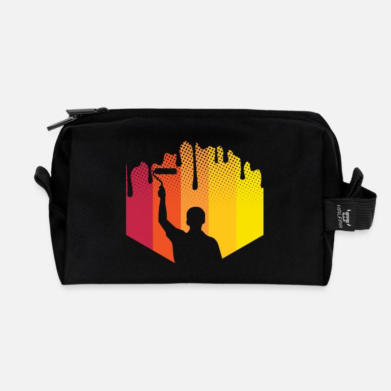 Maler - Recycelte Kulturtasche - Schwarz