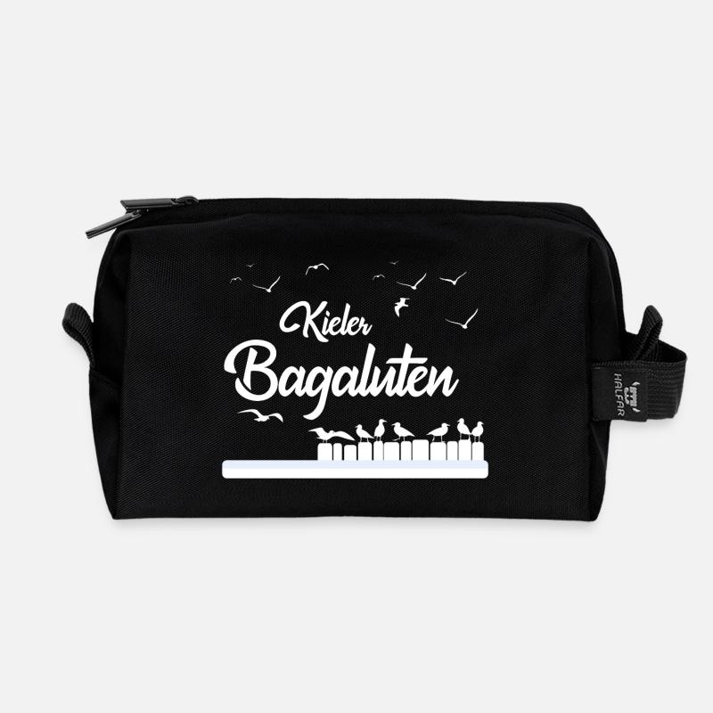 Kieler Bagaluten - Recycelte Kulturtasche - Schwarz