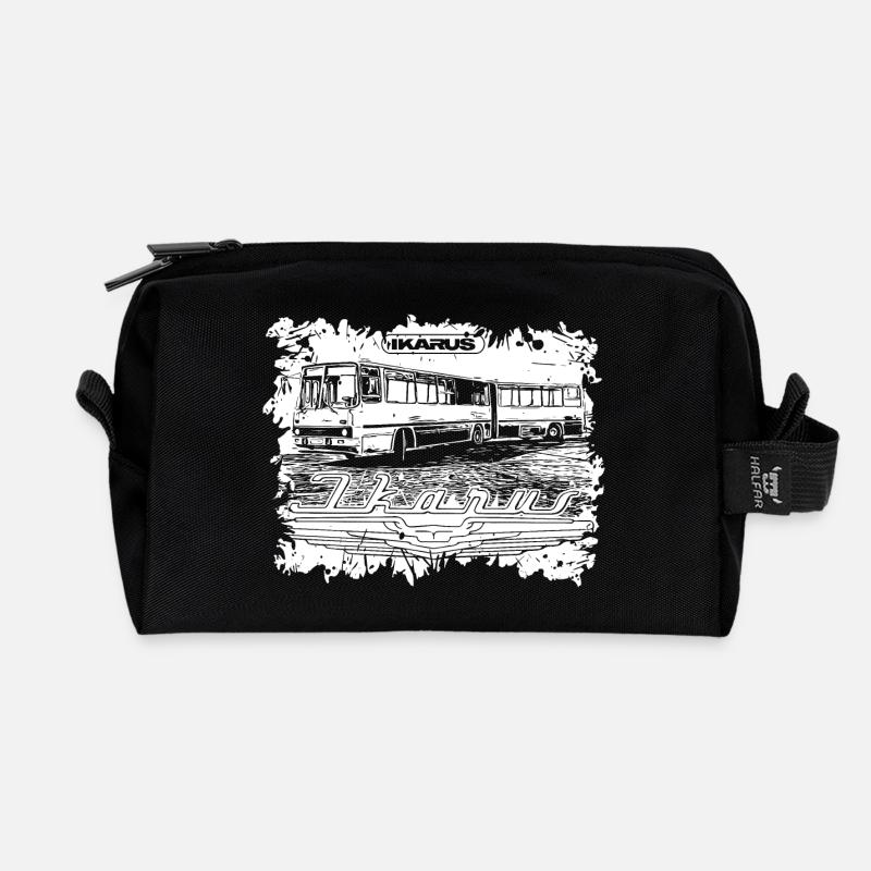 Ikarus Bus - Gelenkbus - Recycelte Kulturtasche - Schwarz