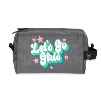 Let's Go Girls Hen Night Braut Junggesellenabschied - Recycelte Kulturtasche - Anthrazit - Vorne