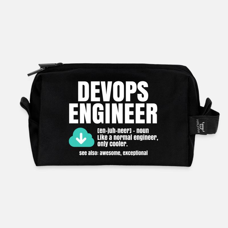 Devops-Ingenieur - Recycelte Kulturtasche - Schwarz