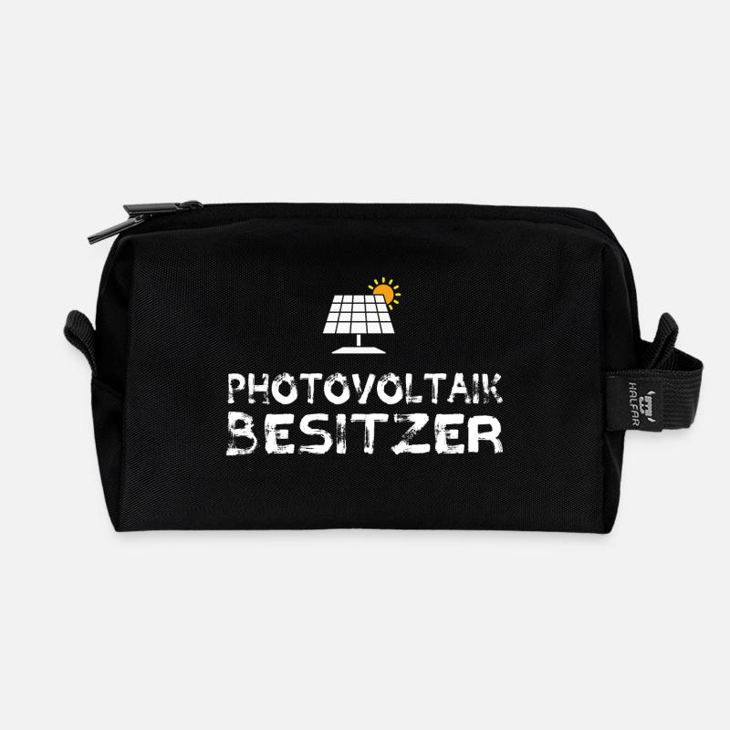 Photovoltaik Besitzer Solar Stromspeicher - Recycelte Kulturtasche - Schwarz