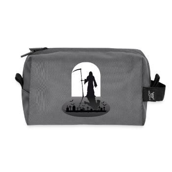 Sensenmann Grim Reaper - Recycled Toiletry Zip Bag - anthracite - Front