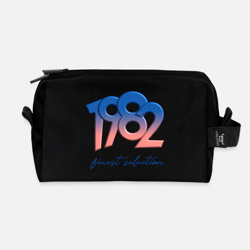 1982 - finest selection - Recycelte Kulturtasche - Schwarz