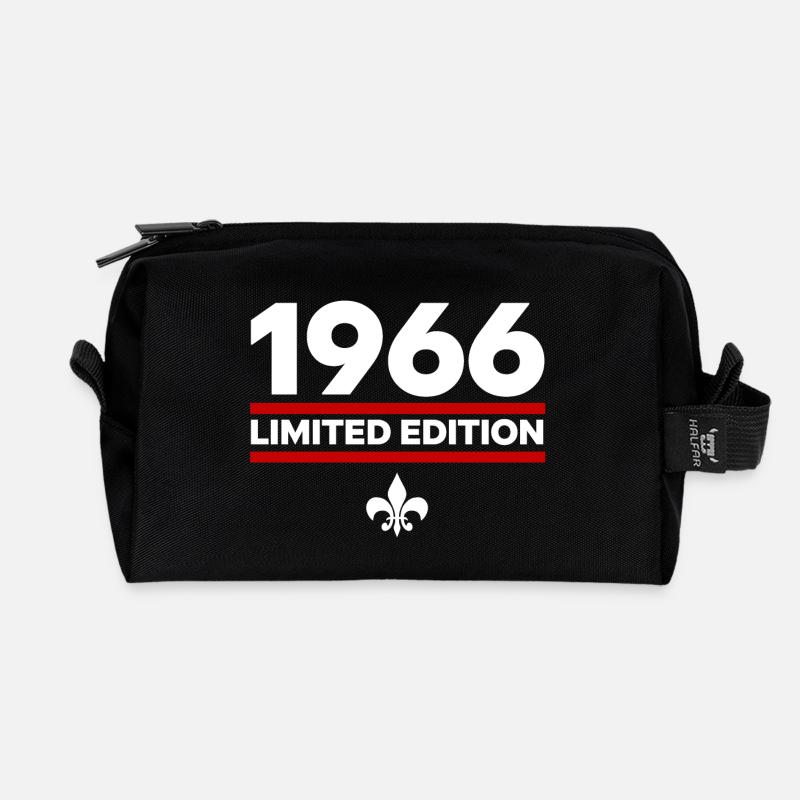1966 Limited Edition - Recycelte Kulturtasche - Schwarz