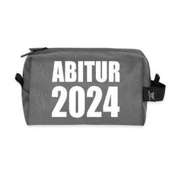 Abitur 2024 - Recycelte Kulturtasche - Anthrazit - Vorne