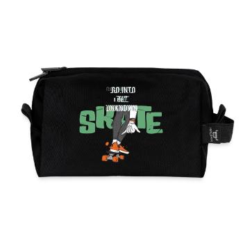 Skateboard - Trousse de toilette en tissu recyclé - noir - Devant