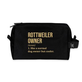 Rottweiler - Recycelte Kulturtasche - Schwarz - Vorne
