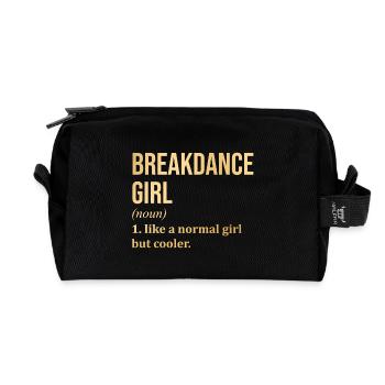 Breakdance - Recycled Toiletry Zip Bag - black - Front